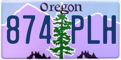 OR license plate 874PLH