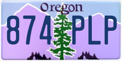 OR license plate 874PLP