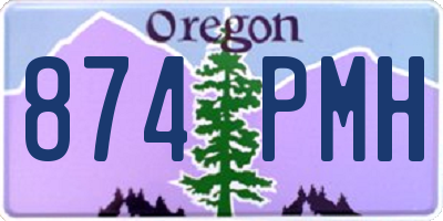 OR license plate 874PMH