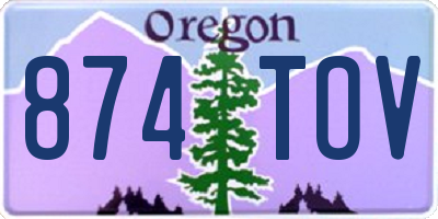 OR license plate 874TOV