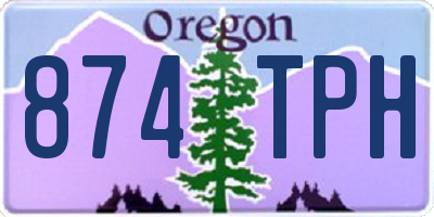 OR license plate 874TPH