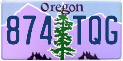 OR license plate 874TQG