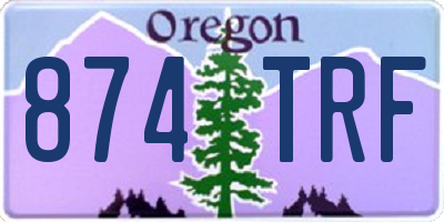 OR license plate 874TRF