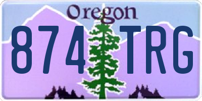 OR license plate 874TRG