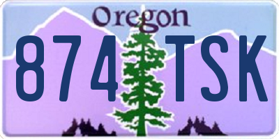 OR license plate 874TSK