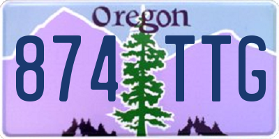 OR license plate 874TTG