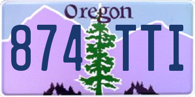 OR license plate 874TTI