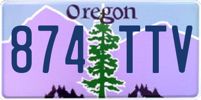 OR license plate 874TTV