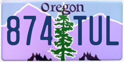 OR license plate 874TUL