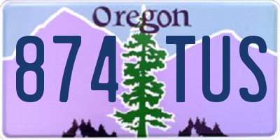 OR license plate 874TUS