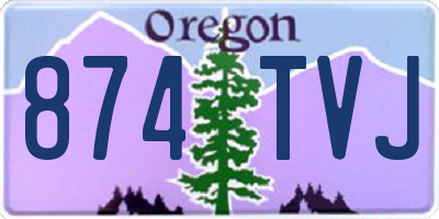 OR license plate 874TVJ