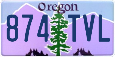 OR license plate 874TVL