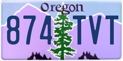 OR license plate 874TVT