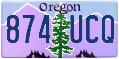 OR license plate 874UCQ