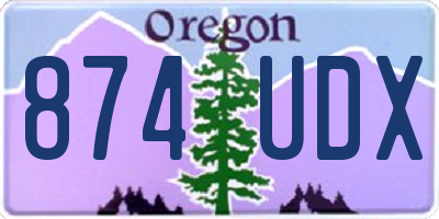 OR license plate 874UDX