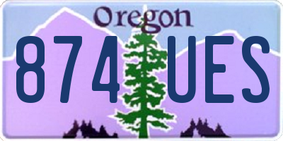 OR license plate 874UES