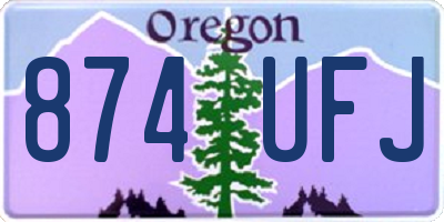 OR license plate 874UFJ