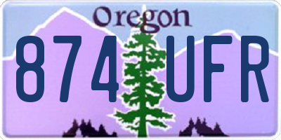 OR license plate 874UFR