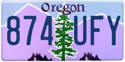 OR license plate 874UFY