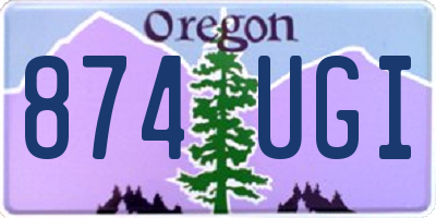 OR license plate 874UGI