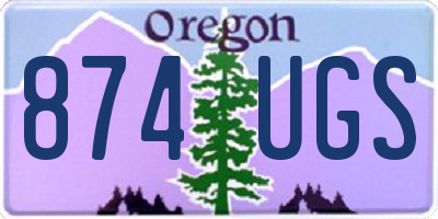 OR license plate 874UGS