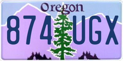 OR license plate 874UGX