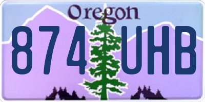 OR license plate 874UHB