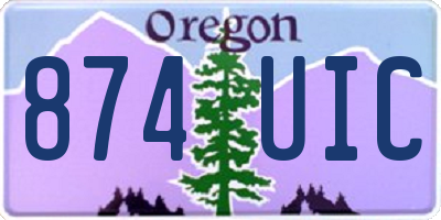 OR license plate 874UIC