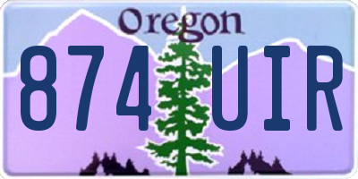 OR license plate 874UIR