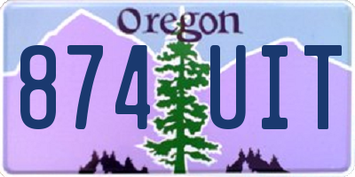 OR license plate 874UIT