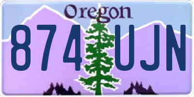 OR license plate 874UJN