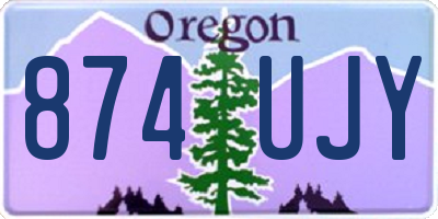 OR license plate 874UJY