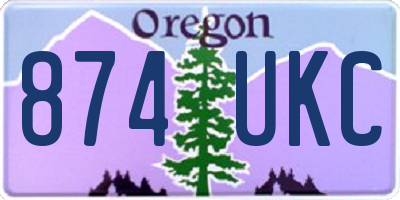 OR license plate 874UKC