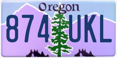 OR license plate 874UKL