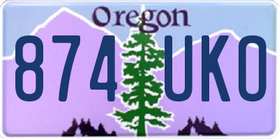 OR license plate 874UKO
