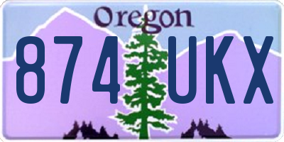 OR license plate 874UKX