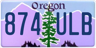 OR license plate 874ULB