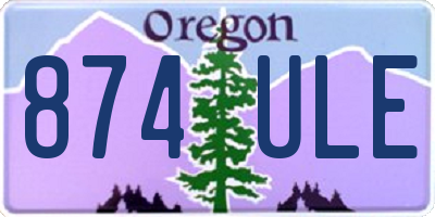 OR license plate 874ULE