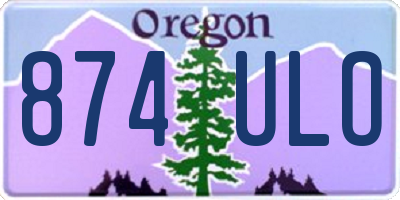 OR license plate 874ULO