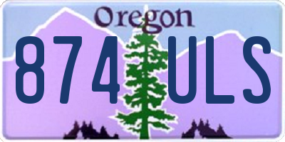 OR license plate 874ULS