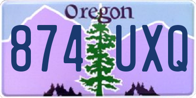 OR license plate 874UXQ