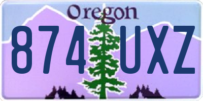 OR license plate 874UXZ