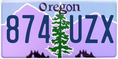 OR license plate 874UZX