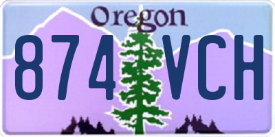 OR license plate 874VCH