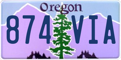 OR license plate 874VIA