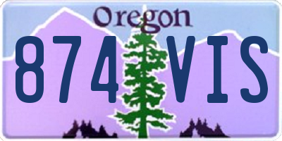 OR license plate 874VIS
