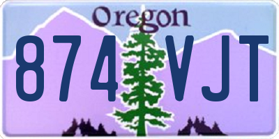 OR license plate 874VJT