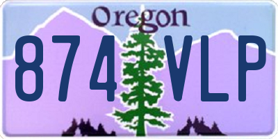 OR license plate 874VLP
