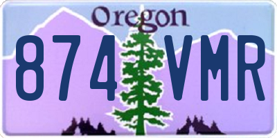 OR license plate 874VMR