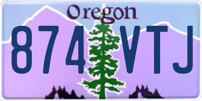 OR license plate 874VTJ